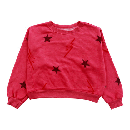 Heather Dolman Sweater Top (Stars and Bolts Pattern)