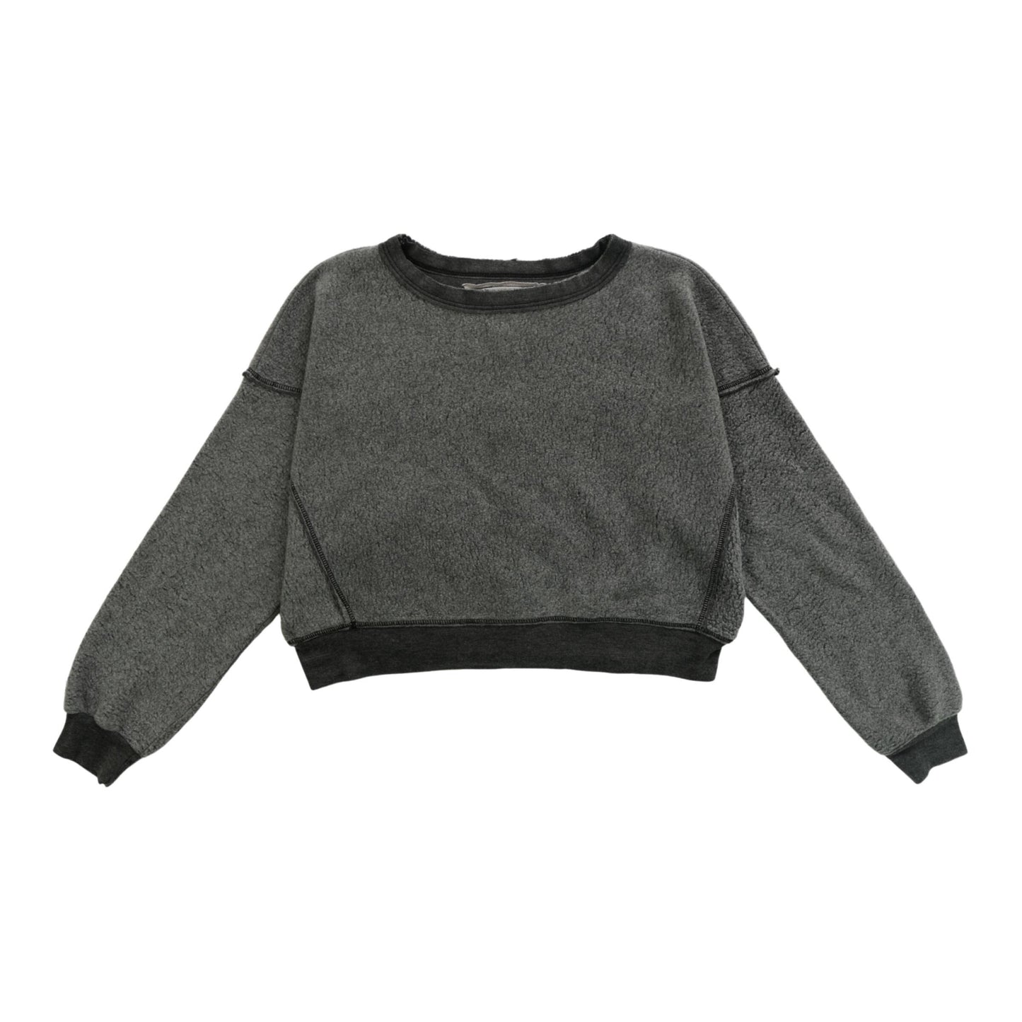 Heather Dolman Sweater Top (Reversed-Fabric)