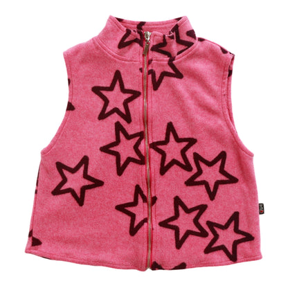 Vest (Reversed-Fabric Hollow Stars Pattern)