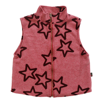 Vest (Reversed-Fabric Hollow Stars Pattern)