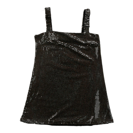 Slip Dress (Silver Sequins)