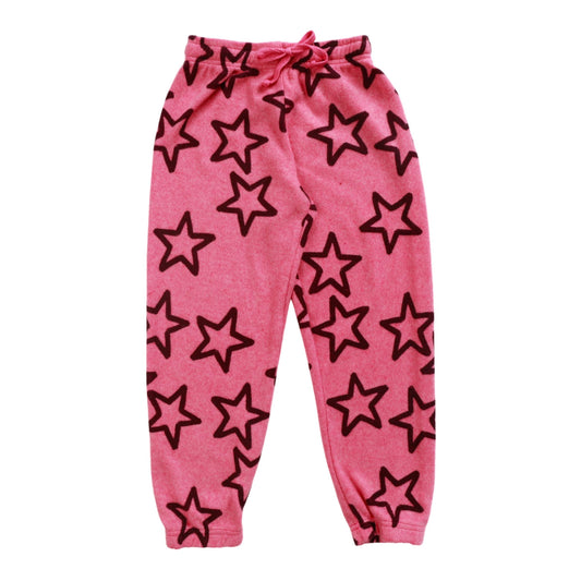 Athletic Pants (Reversed-Fabric Hollow Stars Pattern)