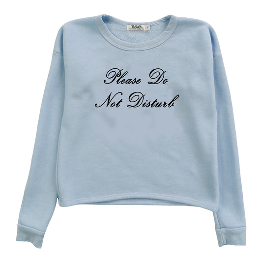 Heather Signature Pullover ("Please Do Not Disturb")