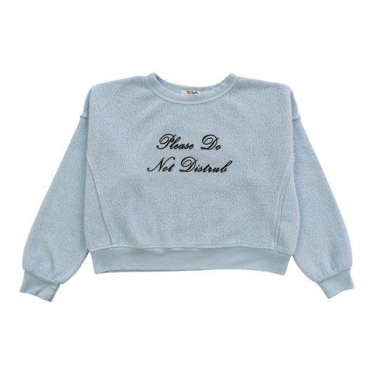 Dolman Sweater Top (Reversed-Fabric "Please Do Not Disturb")