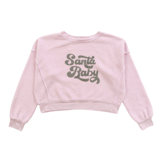 Dolman Sweater Top (Reversed-Fabric "Santa Baby")