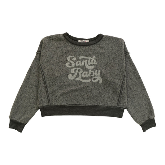 Dolman Sweater Top (Reversed-Fabric "Santa Baby")