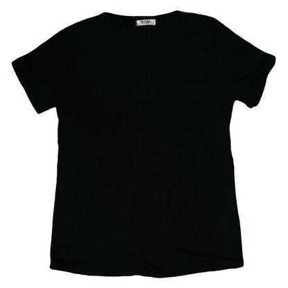 women's simple black t-shirt