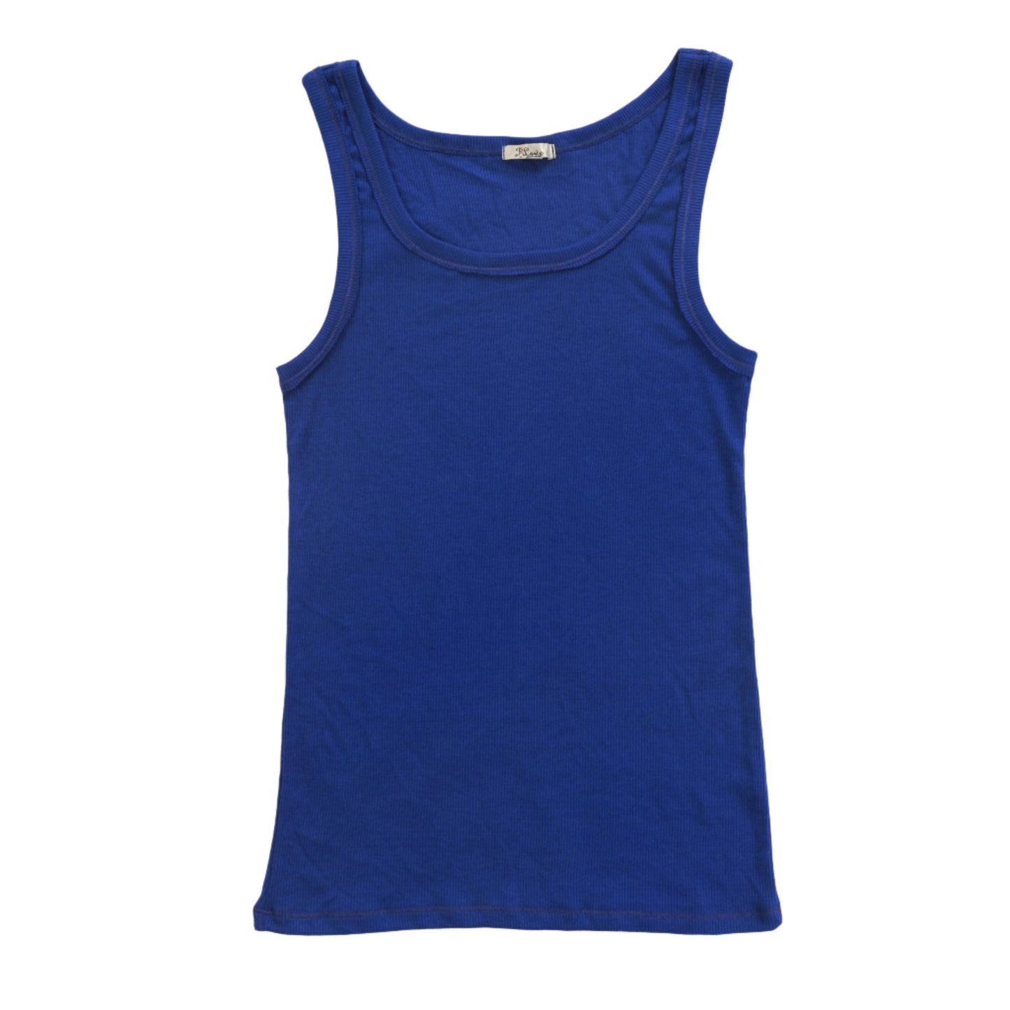 women's vibrant dark blue tank top