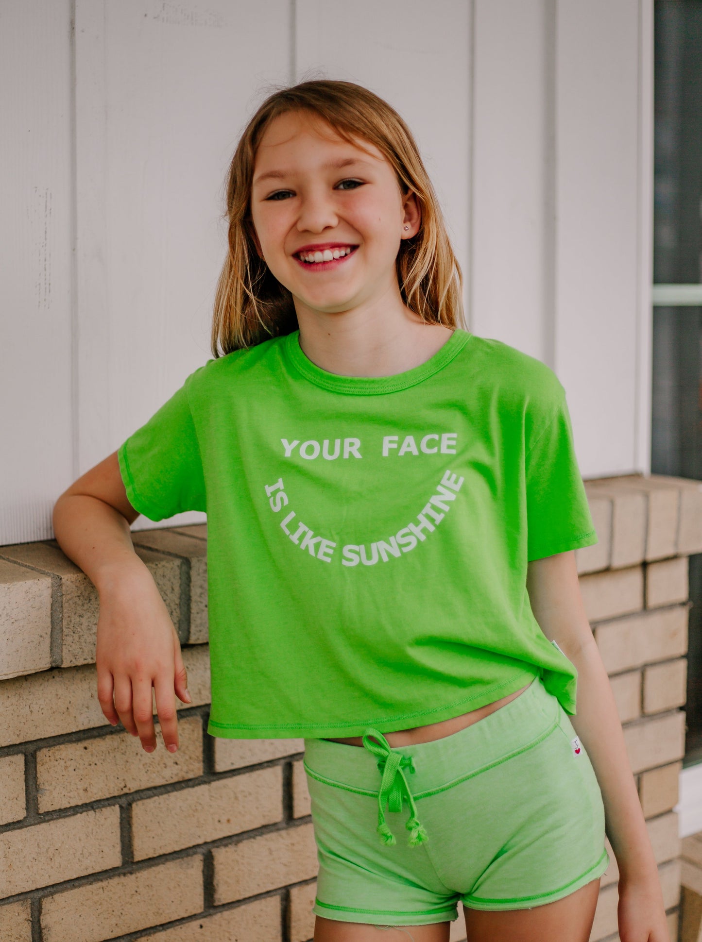 Boxy Tee ("YOUR FACE IS LIKE SUNSHINE")