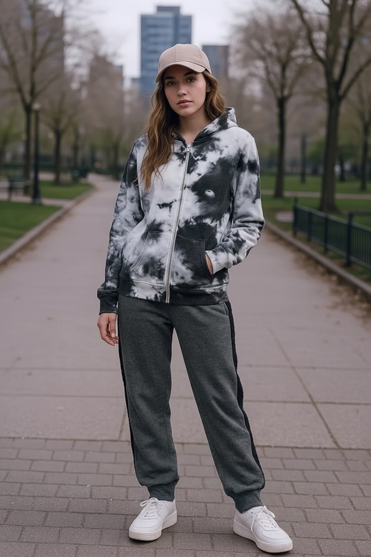 Hooded Jacket with Thumbholes