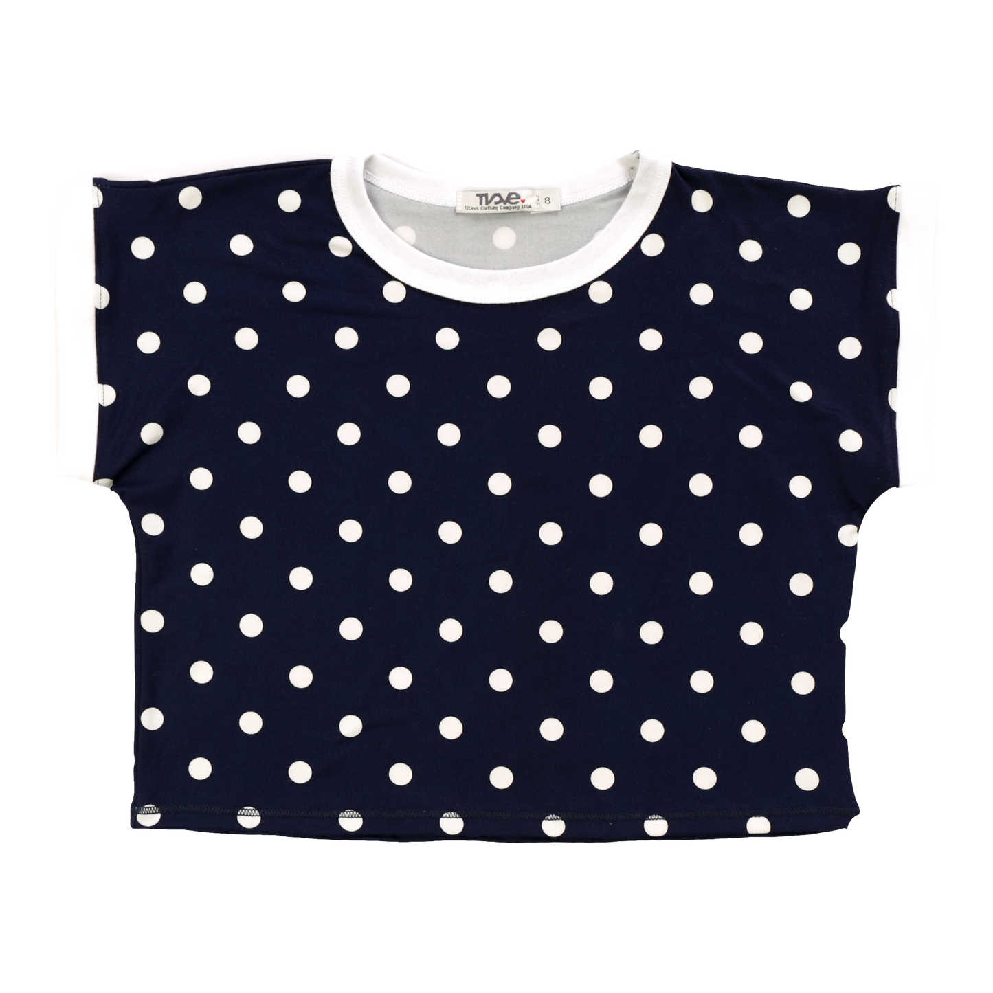 Relaxed Top (White Polka Dots)
