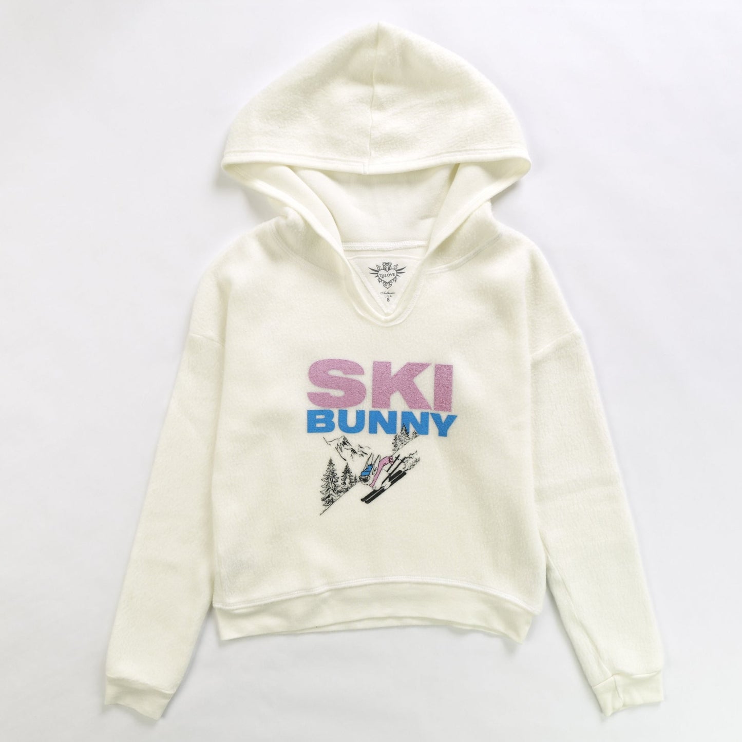 "SKI BUNNY" Hooded Pullover & Slouch Pants Set