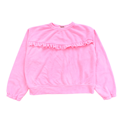 Sweatshirt with Ruffle