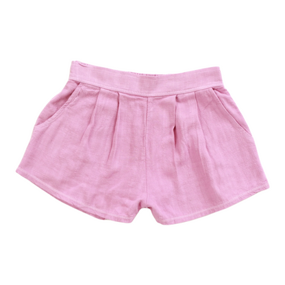 Pleated Front Shorts