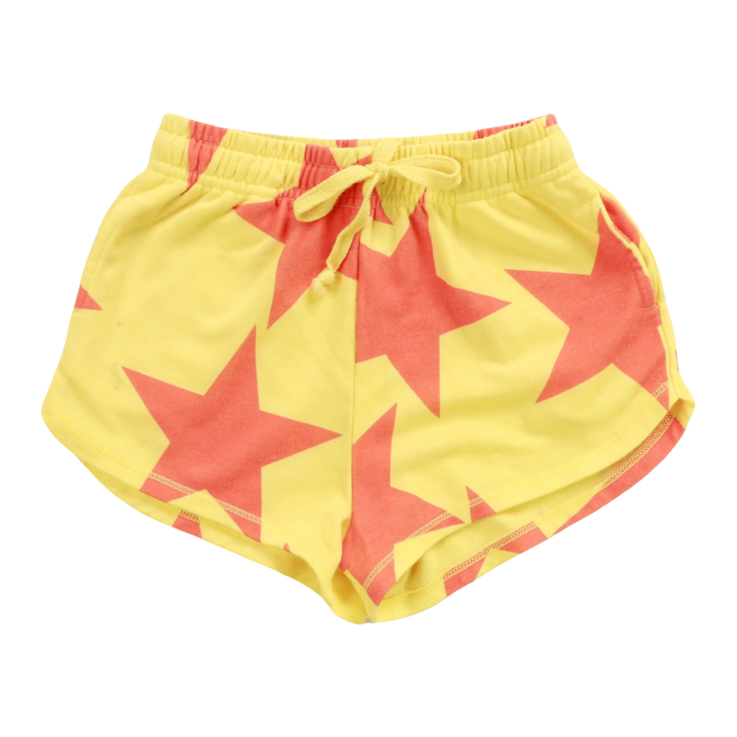 Athletic Shorts (Large Pink Stars Pattern)