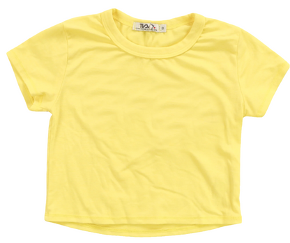 Heather Crop Baby Tee