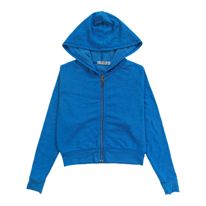 Heather Wide Cropped Hooded Jacket