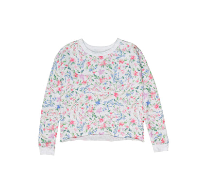 Signature Raw-Edged Pullover (Floral Pattern)