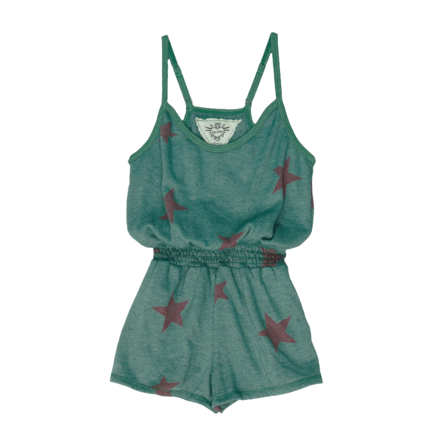 Cami Romper (Pink Stars Pattern)