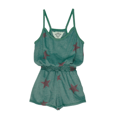 Cami Romper (Pink Stars Pattern)