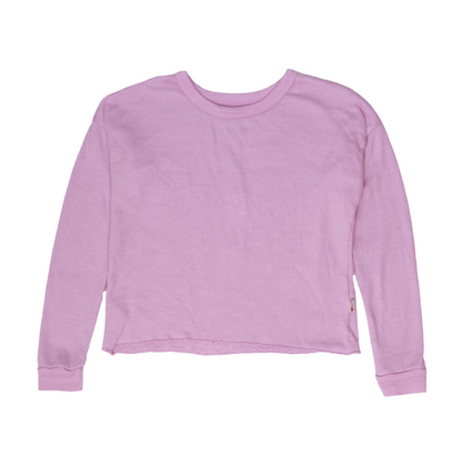 Heather Signature Raw-Edged Pullover
