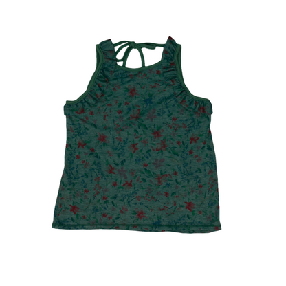 Ruffle Tank (Floral Pattern)