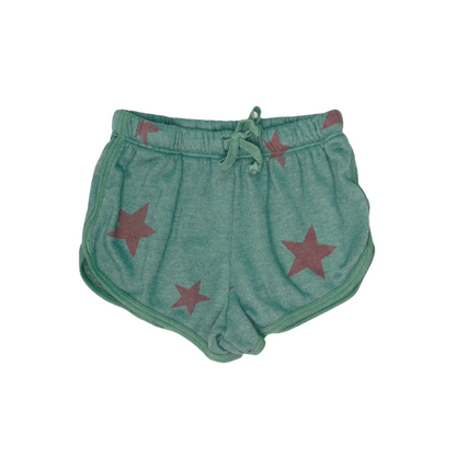 Runner Shorts (Pink Stars Pattern)