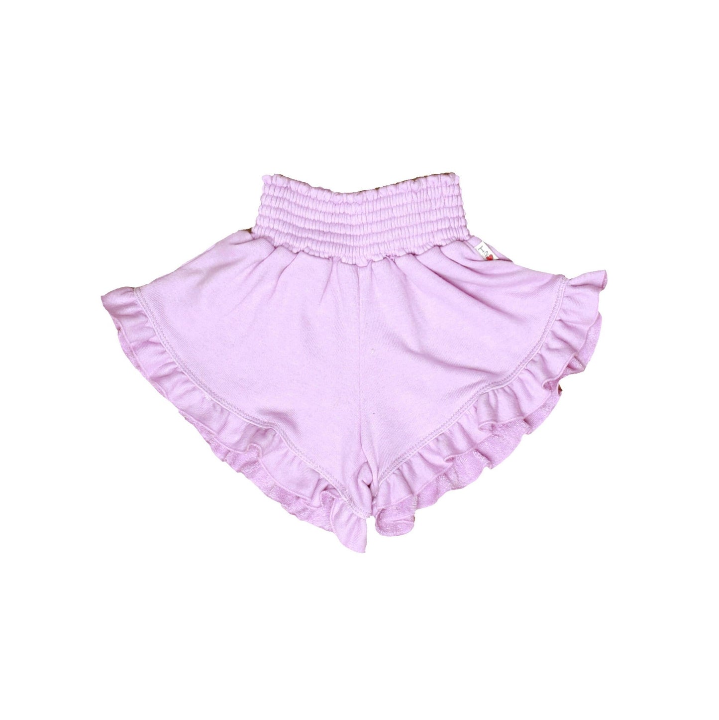 Heather Ruffle-Edged Shorts