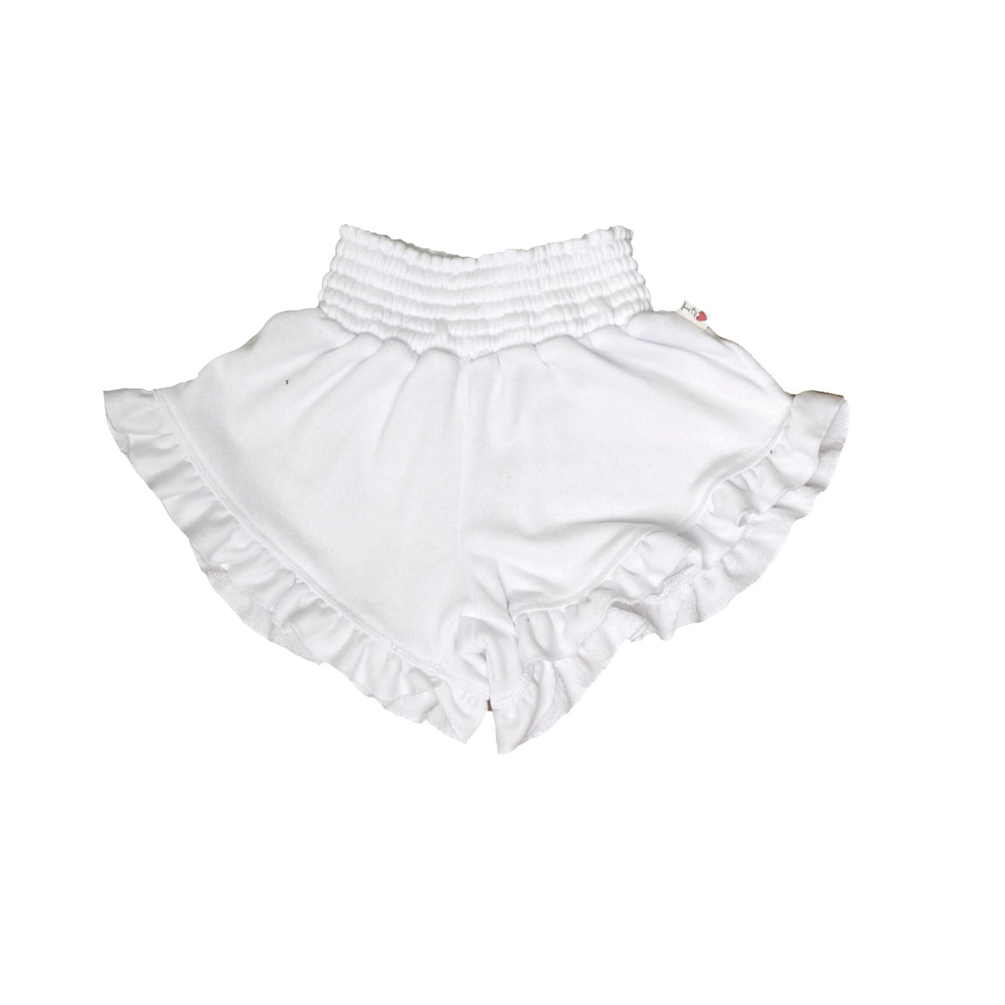 Heather Ruffle-Edged Shorts