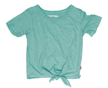 Heather Tie-Front Tee