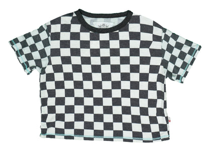Boxy Tee (Checker Pattern)