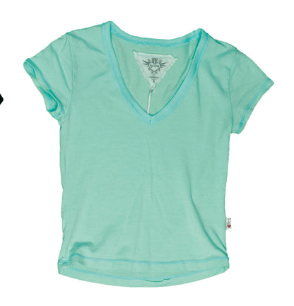 Signature Cap Sleeve V-Neck Tee