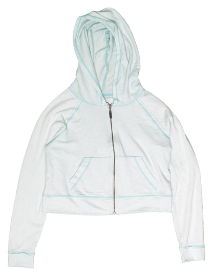 Heather Cropped Hooded Jacket