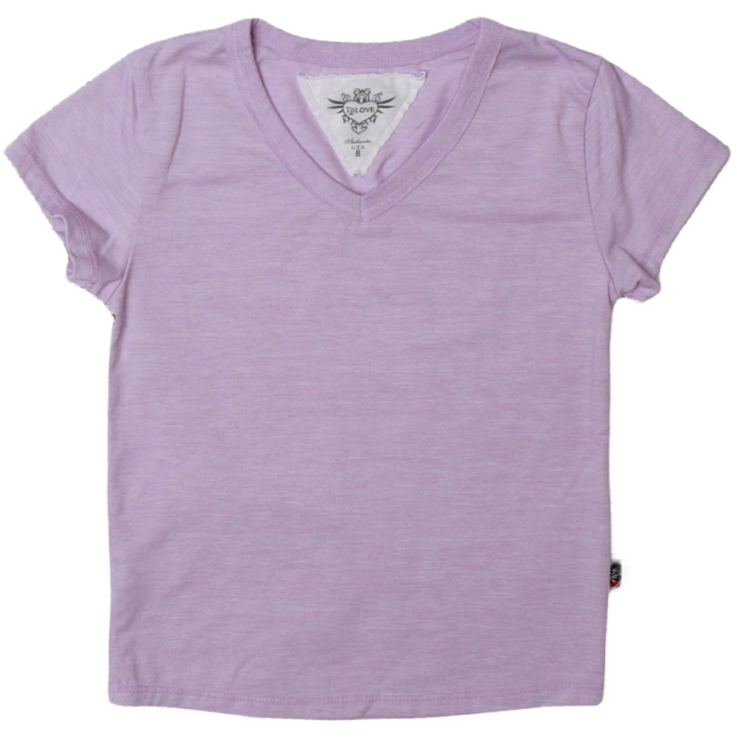 Heather Signature Cap Sleeve V-Neck Tee