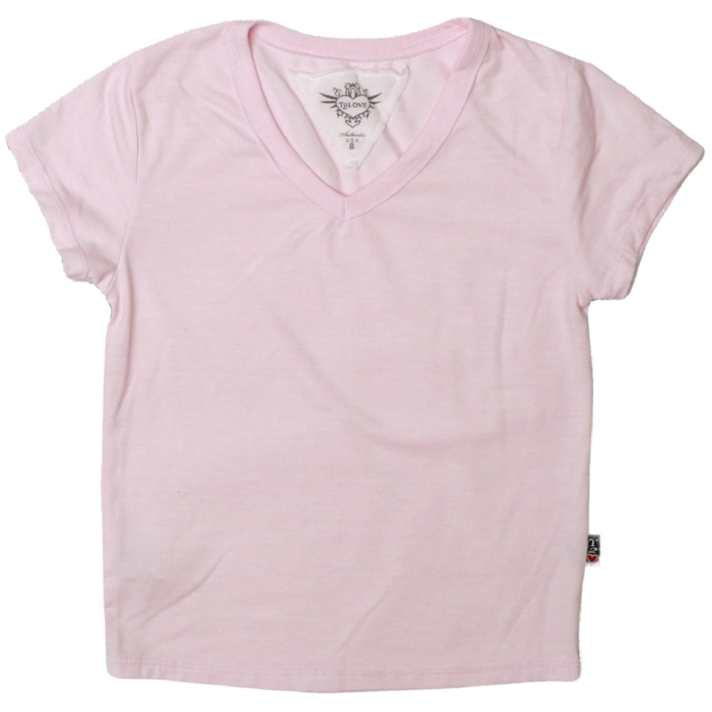 Heather Signature Cap Sleeve V-Neck Tee