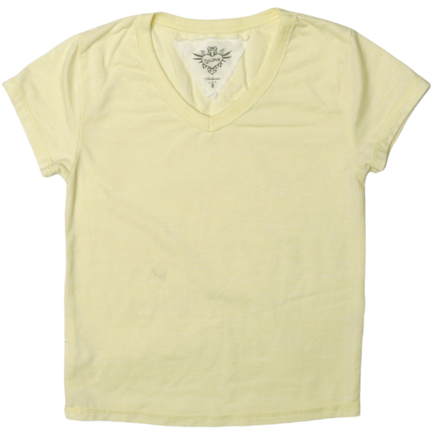 Heather Signature Cap Sleeve V-Neck Tee