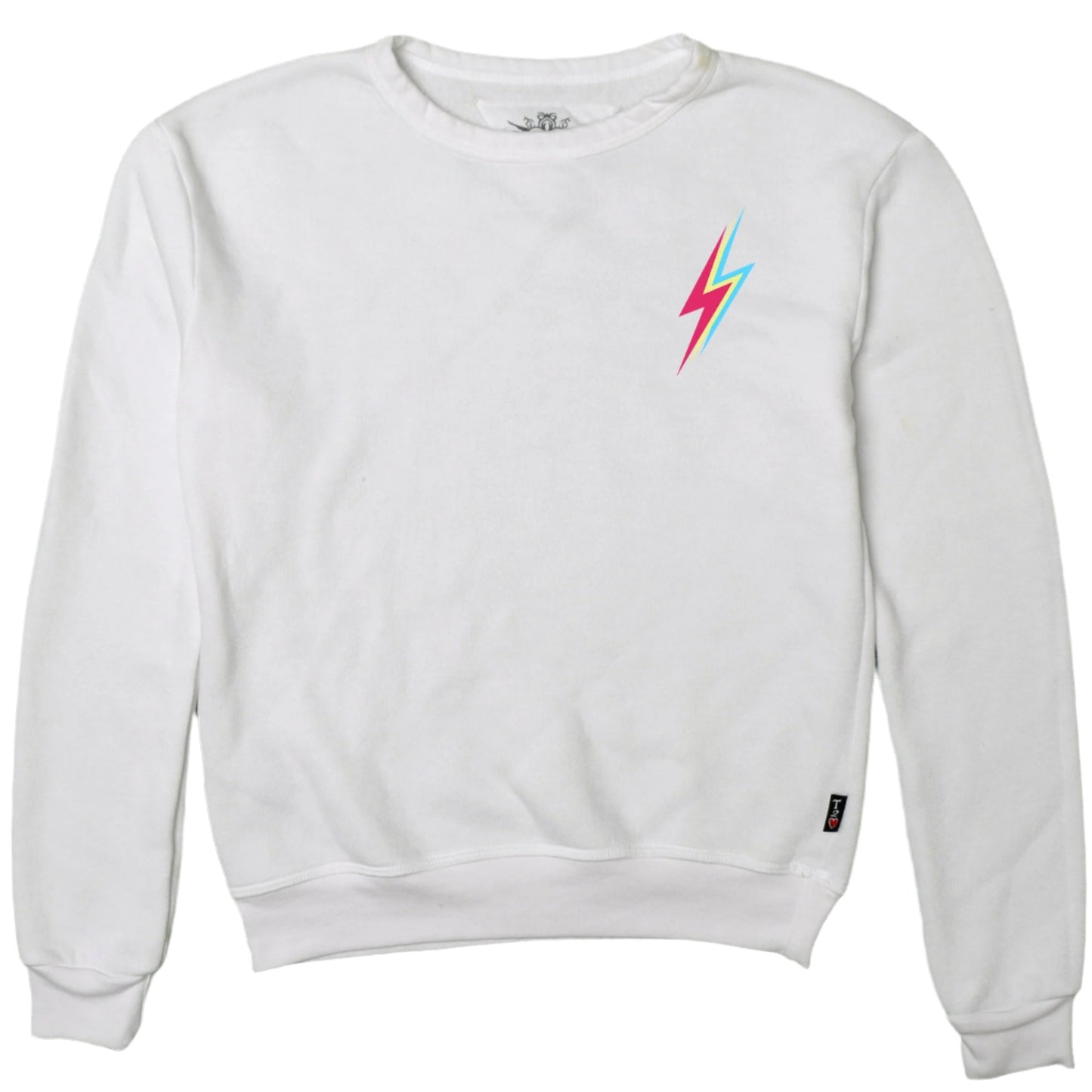 Classic Crewneck (Mini Neon Tri-Bolt Print)