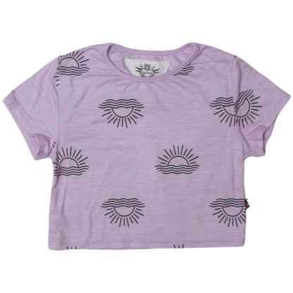 Open-Back Tee (Sunset Pattern)