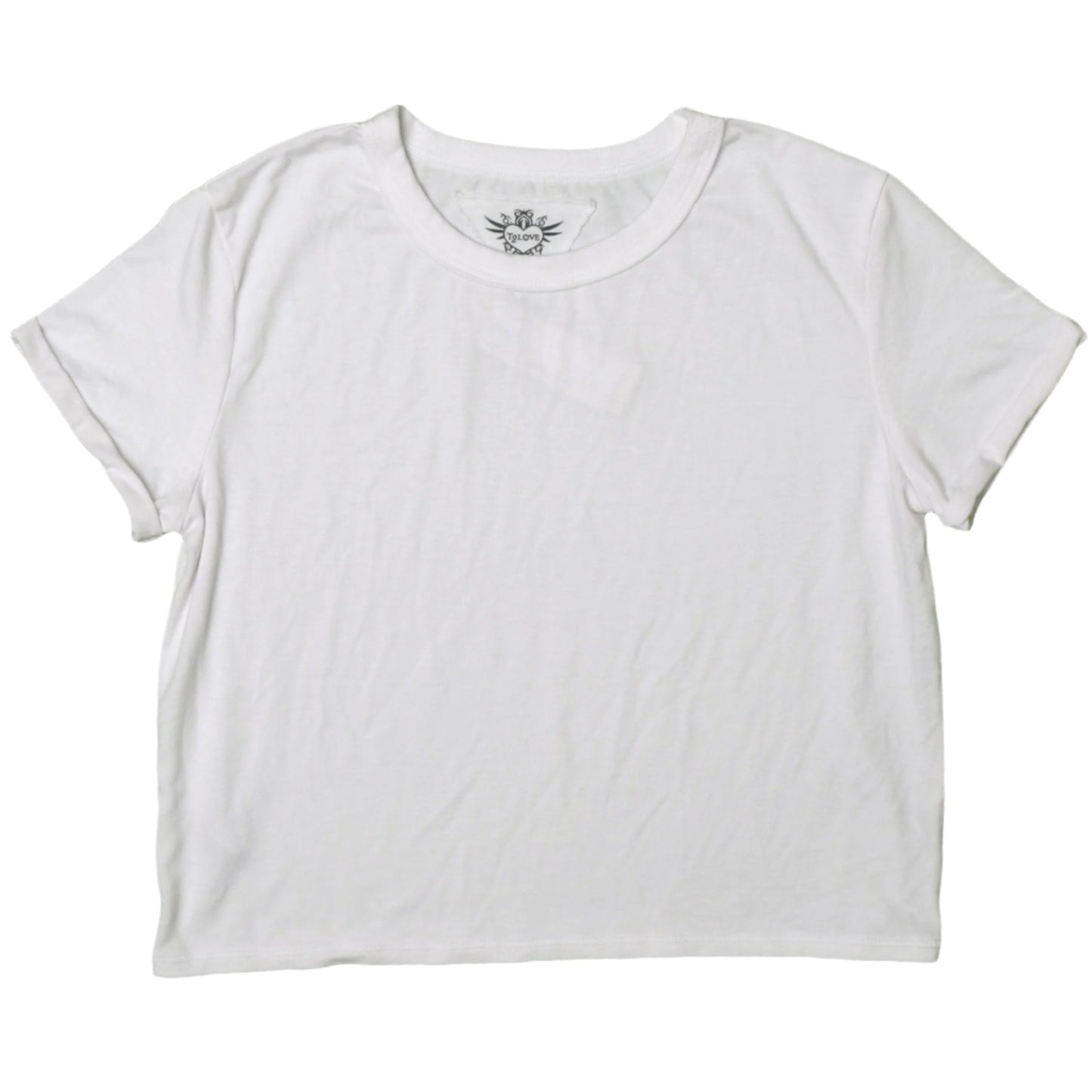 Heather Rolled-Sleeve Tee