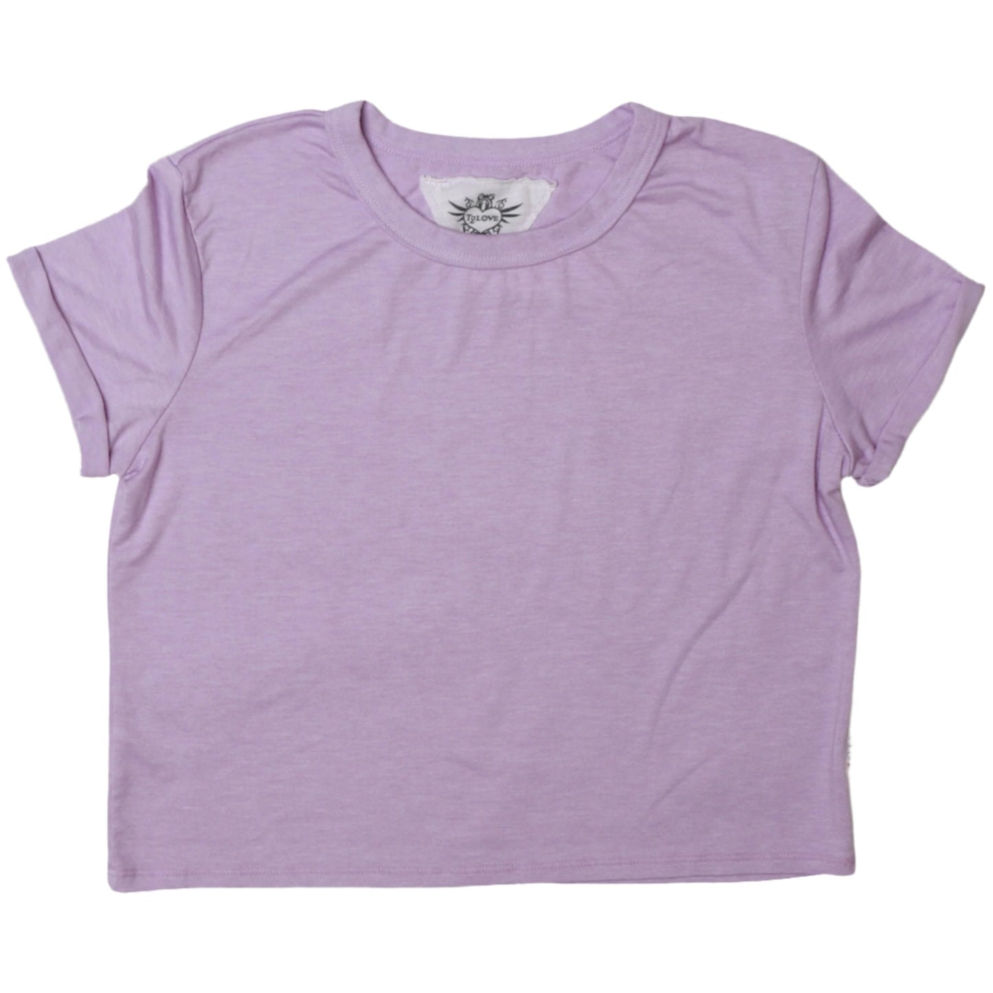 Heather Rolled-Sleeve Tee