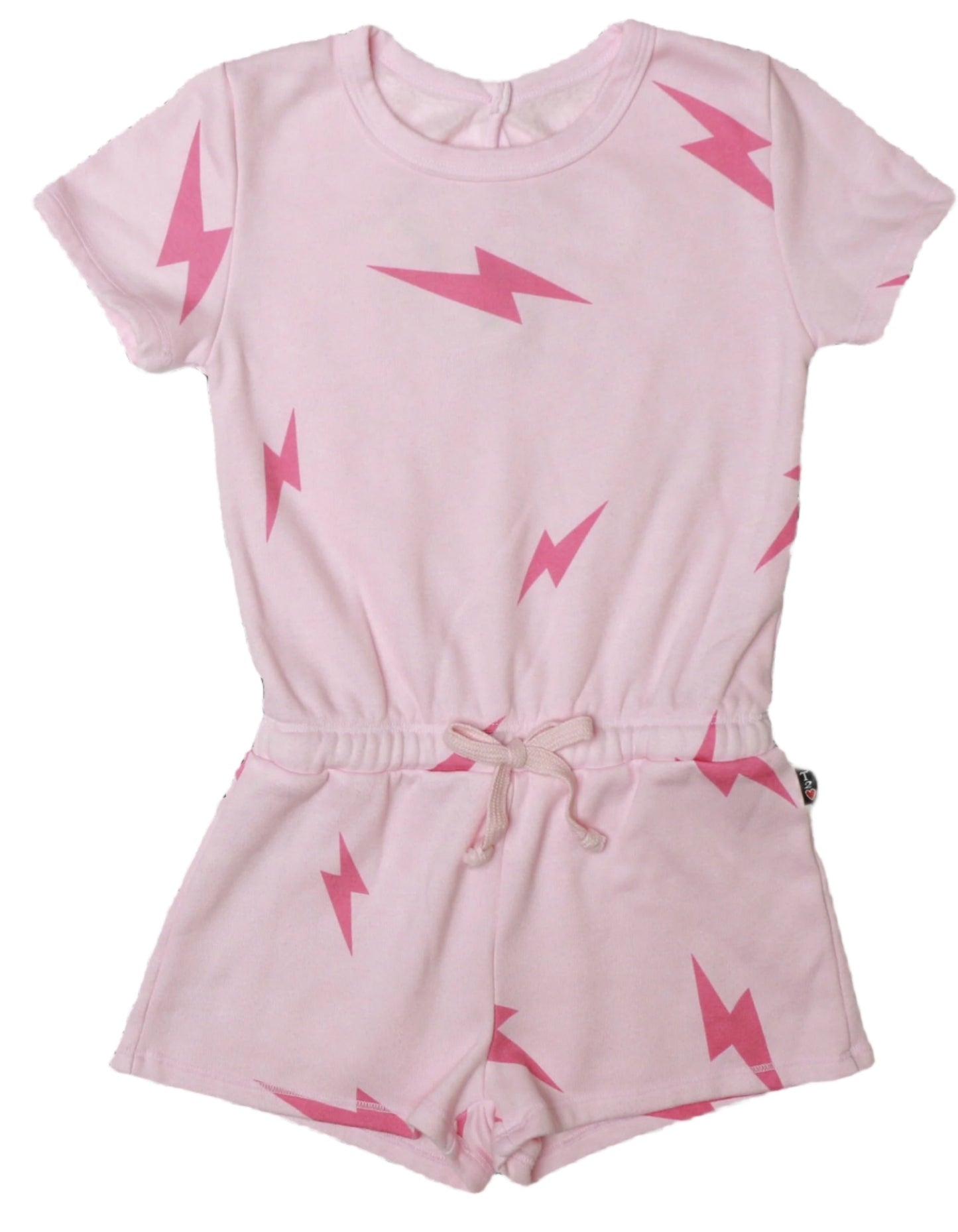 Easy Romper (Pink Bolt Pattern)