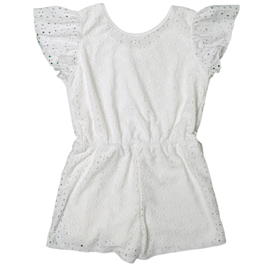 Ruffle-Sleeve Romper