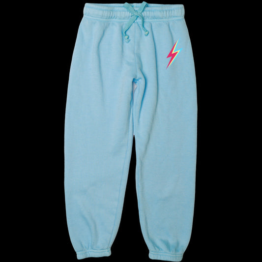 Heather Athletic Pants (Mini Neon Tri-Bolt Print)