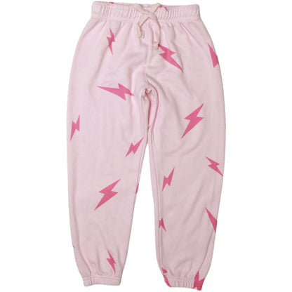 Athletic Pants (Pink Bolt Pattern)