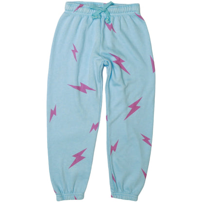 Athletic Pants (Pink Bolt Pattern)
