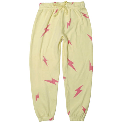 Athletic Pants (Pink Bolt Pattern)