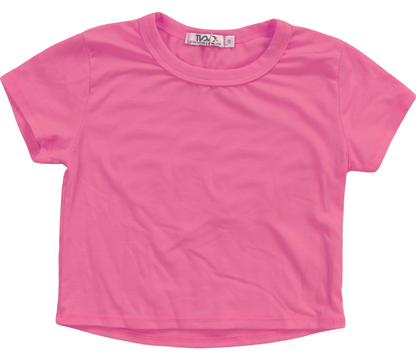 Heather Crop Baby Tee