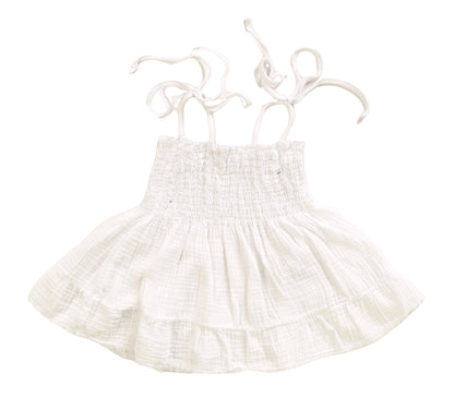 Smocked Tie-Strap Top