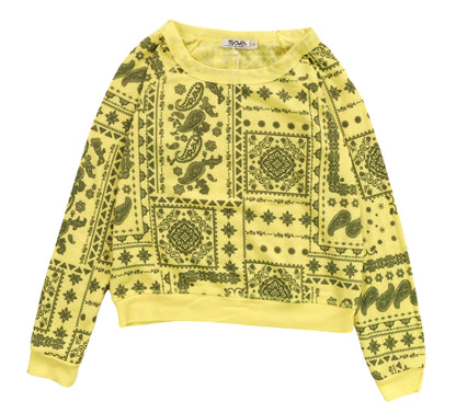Raglan Crew Top (Bandana Pattern)
