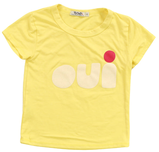 Signature Cap Sleeve Tee ("oui")